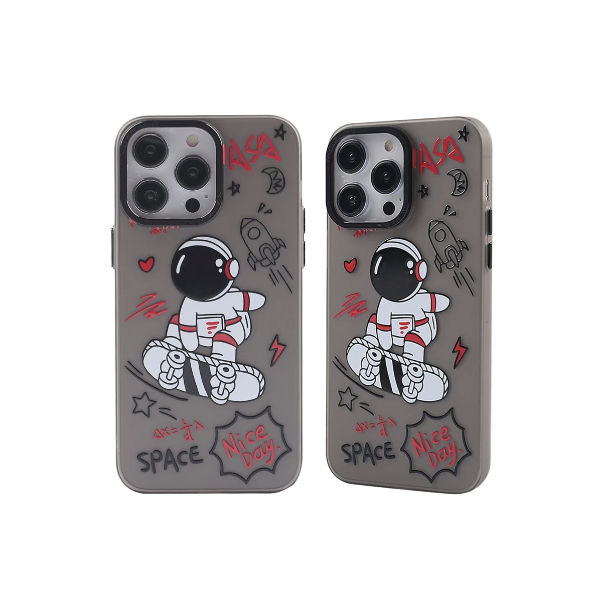 Apple iPhone 14 Pro Max Kılıf Prada Desenli Kapak - Prada Siyah - 1