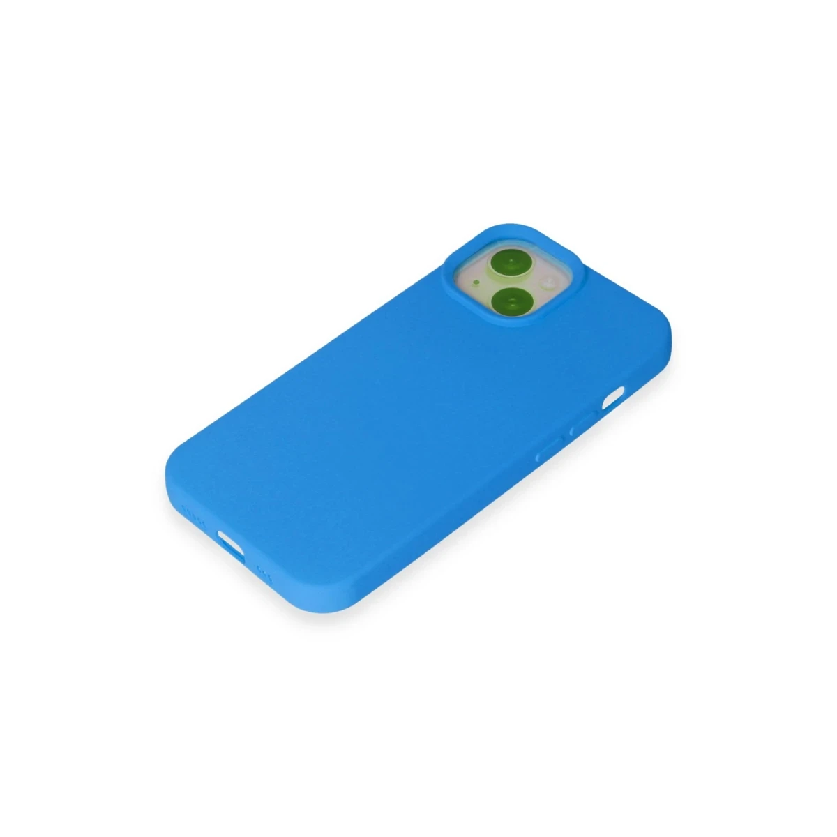 Apple iPhone 15 Kılıf Nano içi Kadife Silikon - Mavi