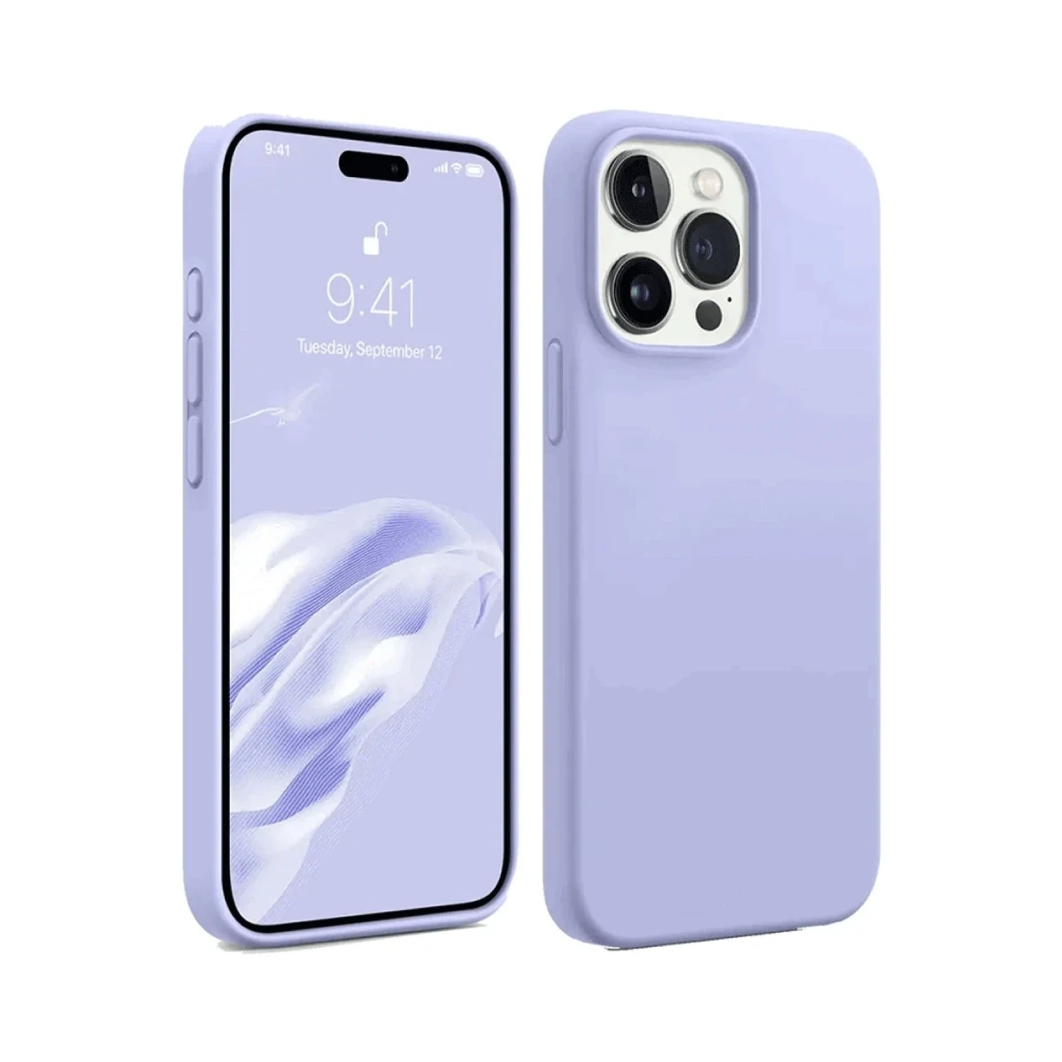 Apple iPhone 15 Pro Kılıf First Silikon - Lila