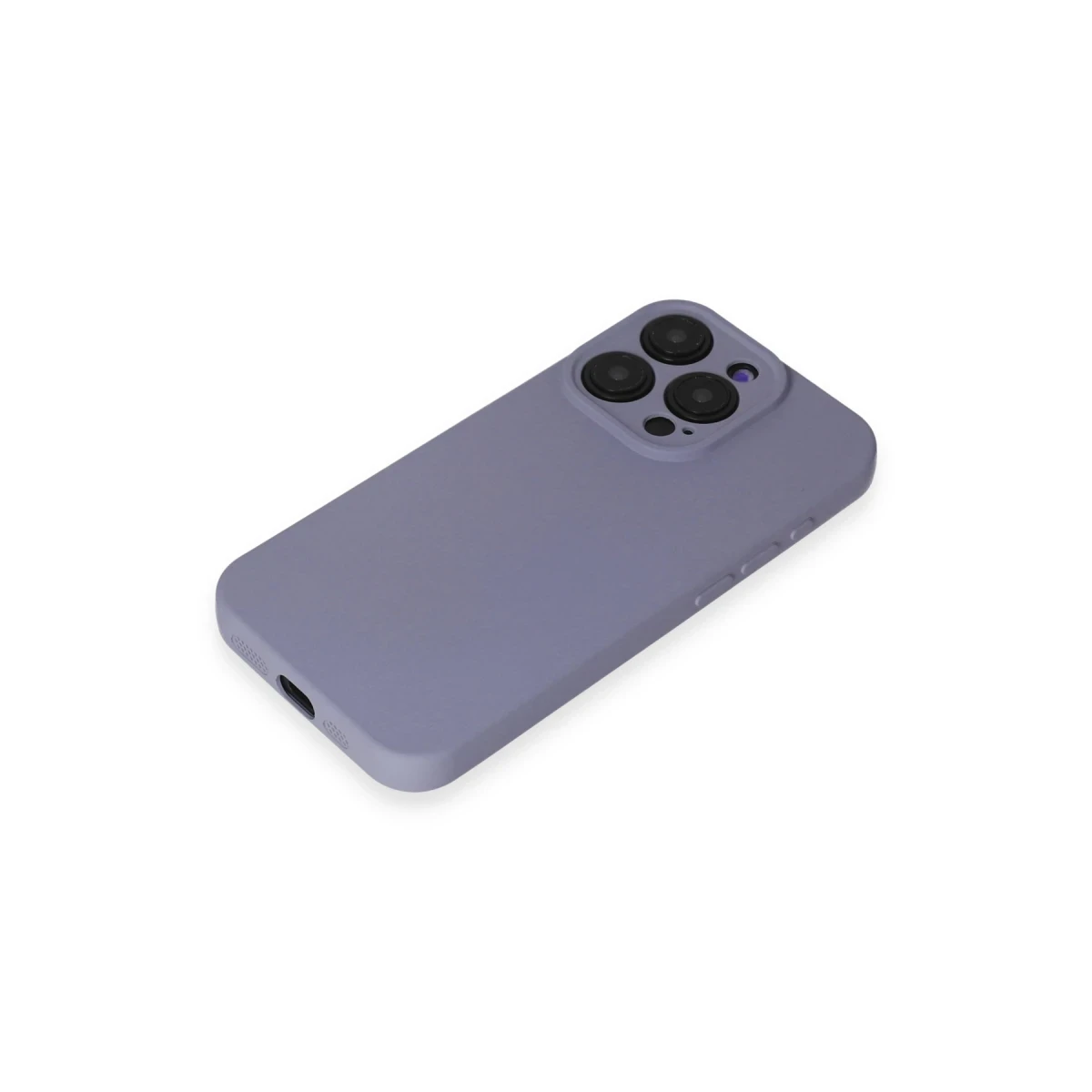 Apple iPhone 15 Pro Max Kılıf Nano içi Kadife Silikon - Lila