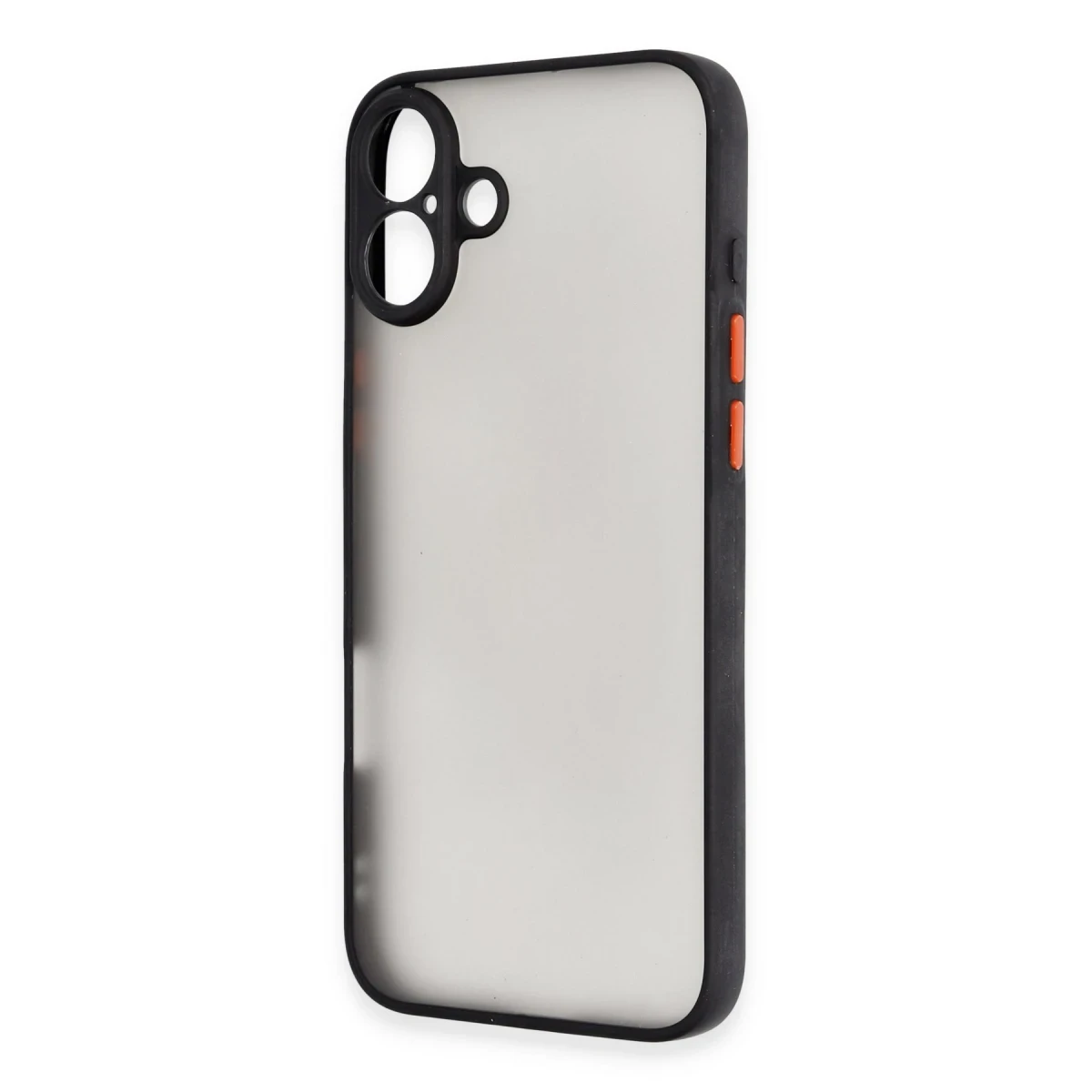 Apple iPhone 16 Kılıf Montreal Silikon Kapak - Siyah