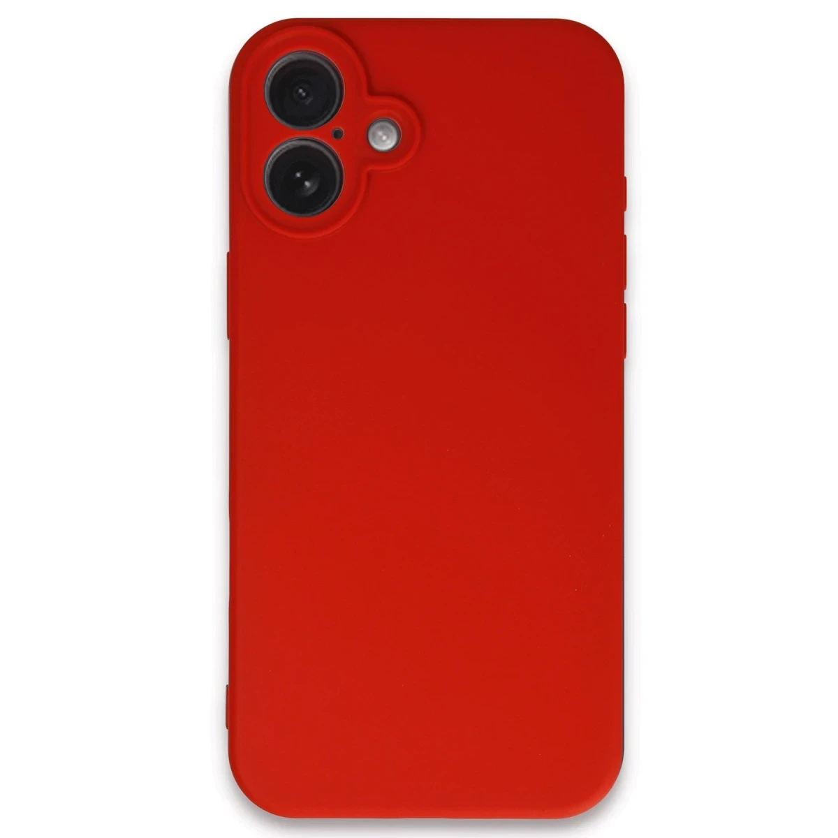 Apple iPhone 16 Plus Kılıf First Silikon - Kırmızı