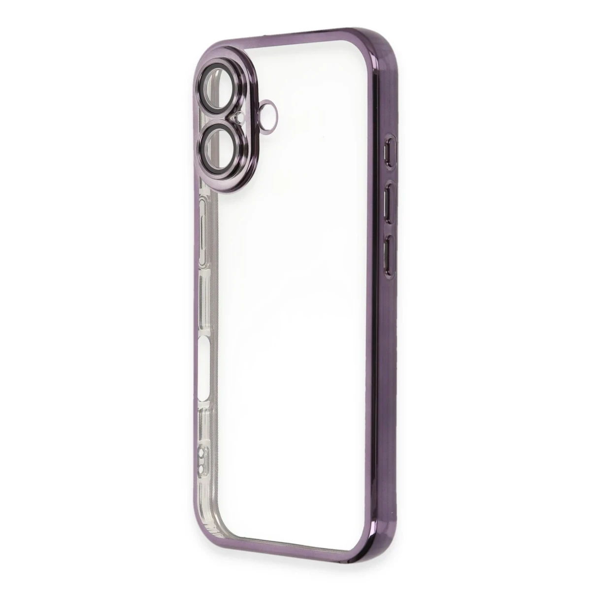 Apple iPhone 16 Plus Kılıf Razer Lensli Silikon - Mor