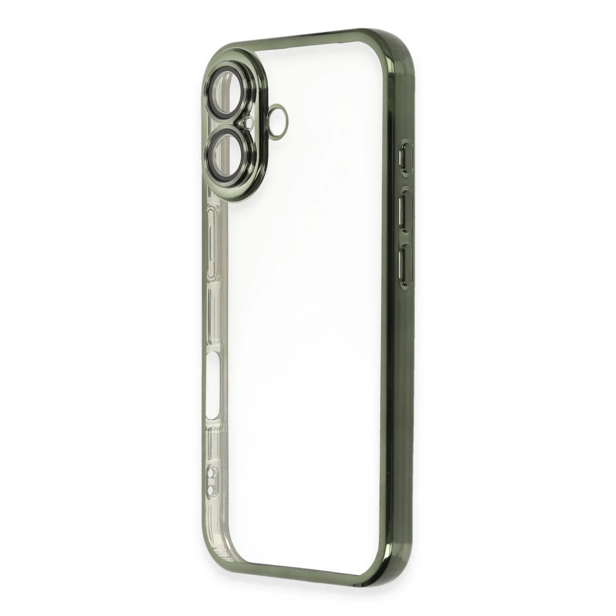 Apple iPhone 16 Plus Kılıf Razer Lensli Silikon - Yeşil