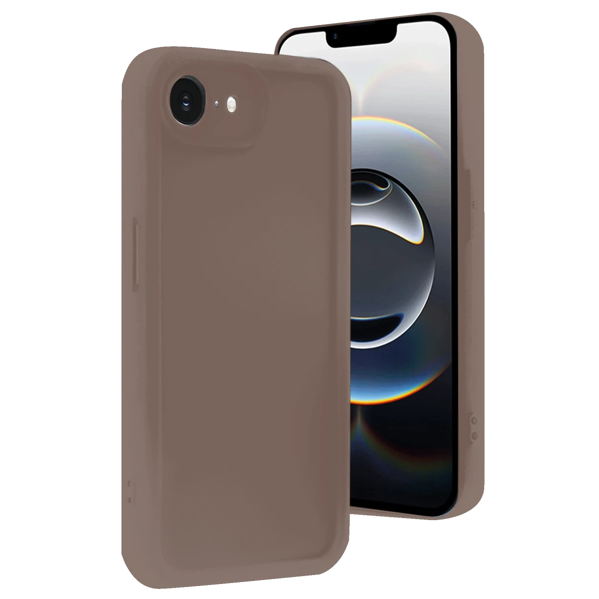 Apple iPhone 16E Kılıf Viera Silikon - Kahverengi