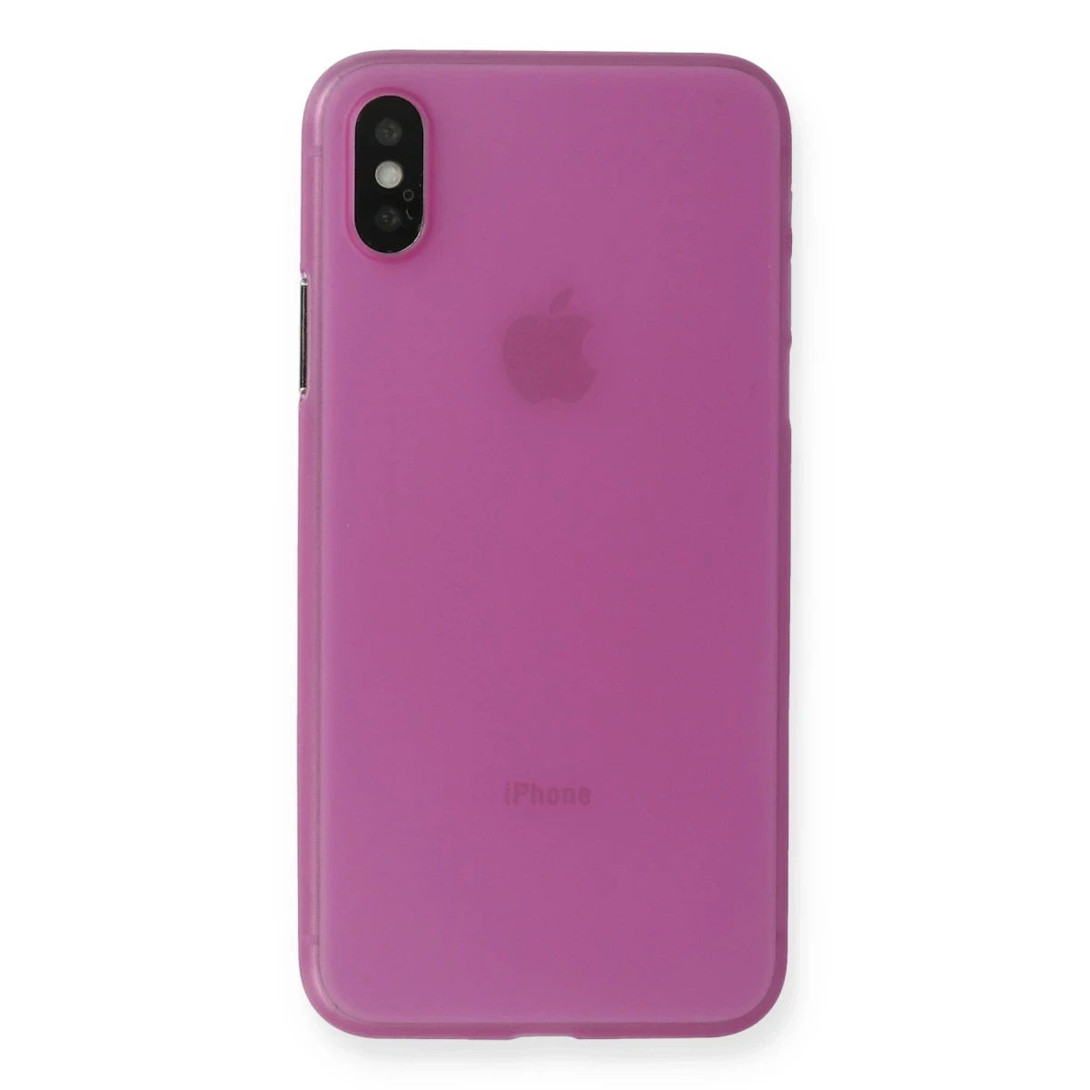 Apple iPhone X Kılıf PP Ultra İnce Kapak - Pembe