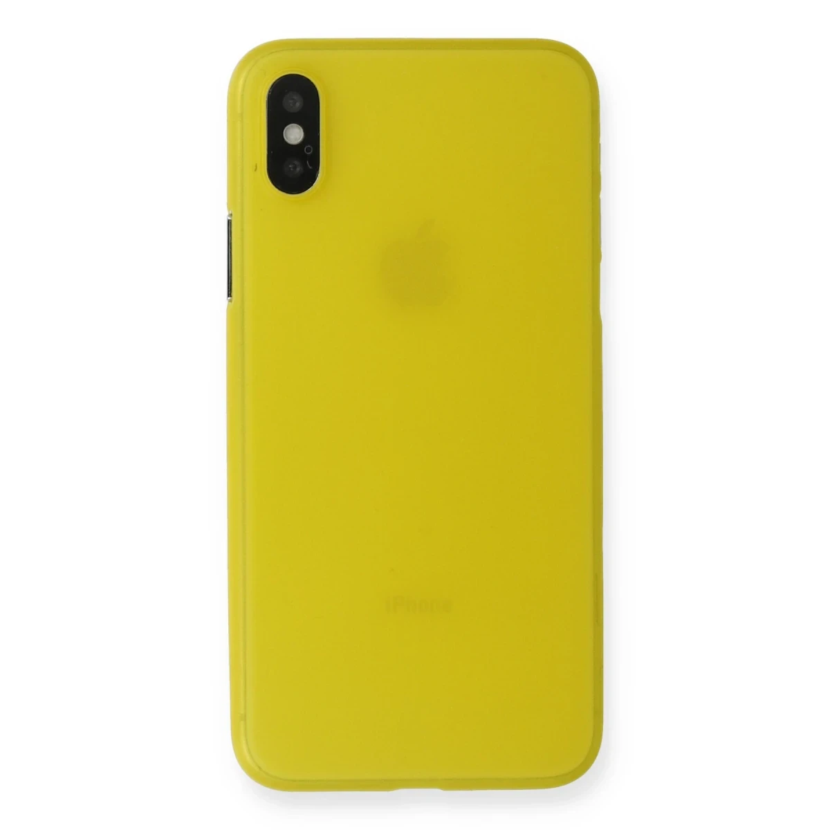 Apple iPhone XS Max Kılıf PP Ultra İnce Kapak - Sarı