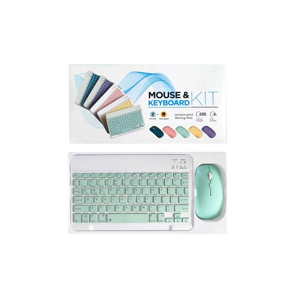 KYB71 Kablosuz Türkçe Q Klavye Mouse Set - Lila