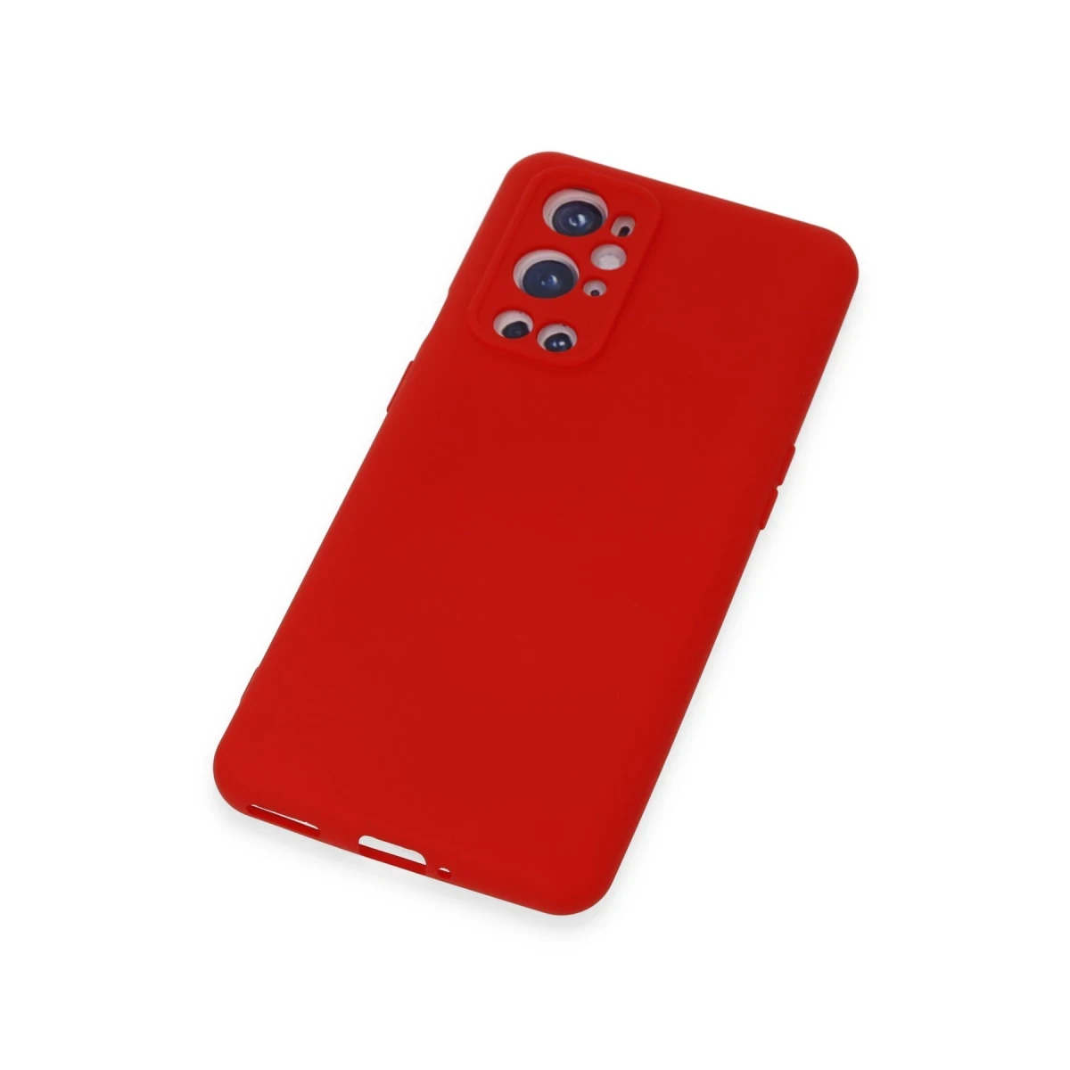 One Plus 9 Pro Kılıf Nano içi Kadife Silikon - Kırmızı
