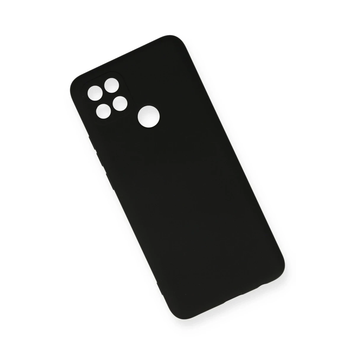 Oppo A15 Kılıf Nano içi Kadife Silikon - Siyah