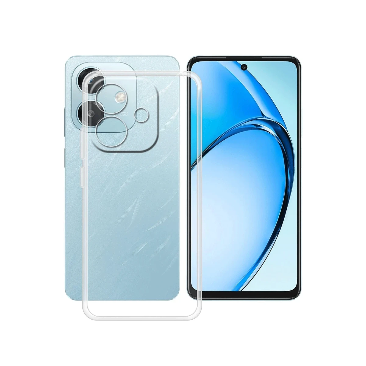 Oppo A3 Kılıf Lüx Şeffaf Silikon