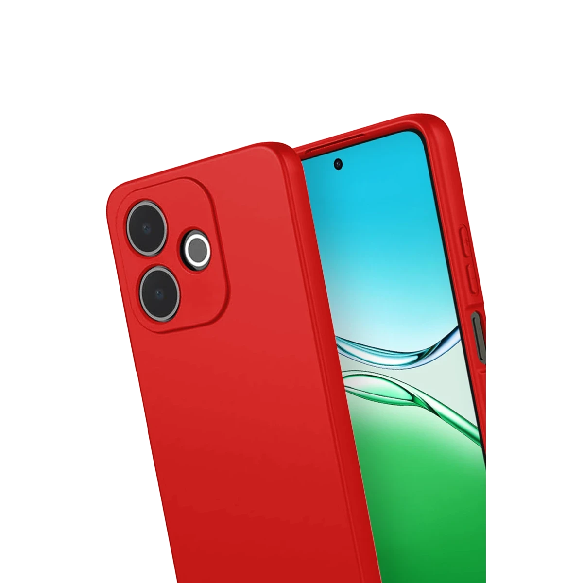 Oppo A5 Pro 4G First Silikon - Kırmızı