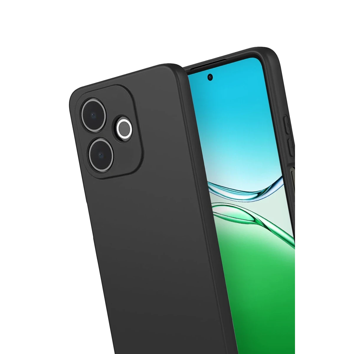 Oppo A5 Pro 4G First Silikon - Siyah