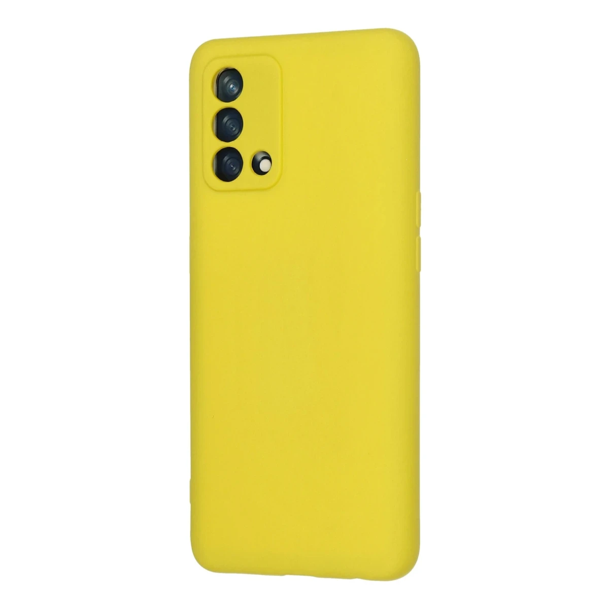 Oppo A74 4G Kılıf Nano içi Kadife Silikon - Sarı