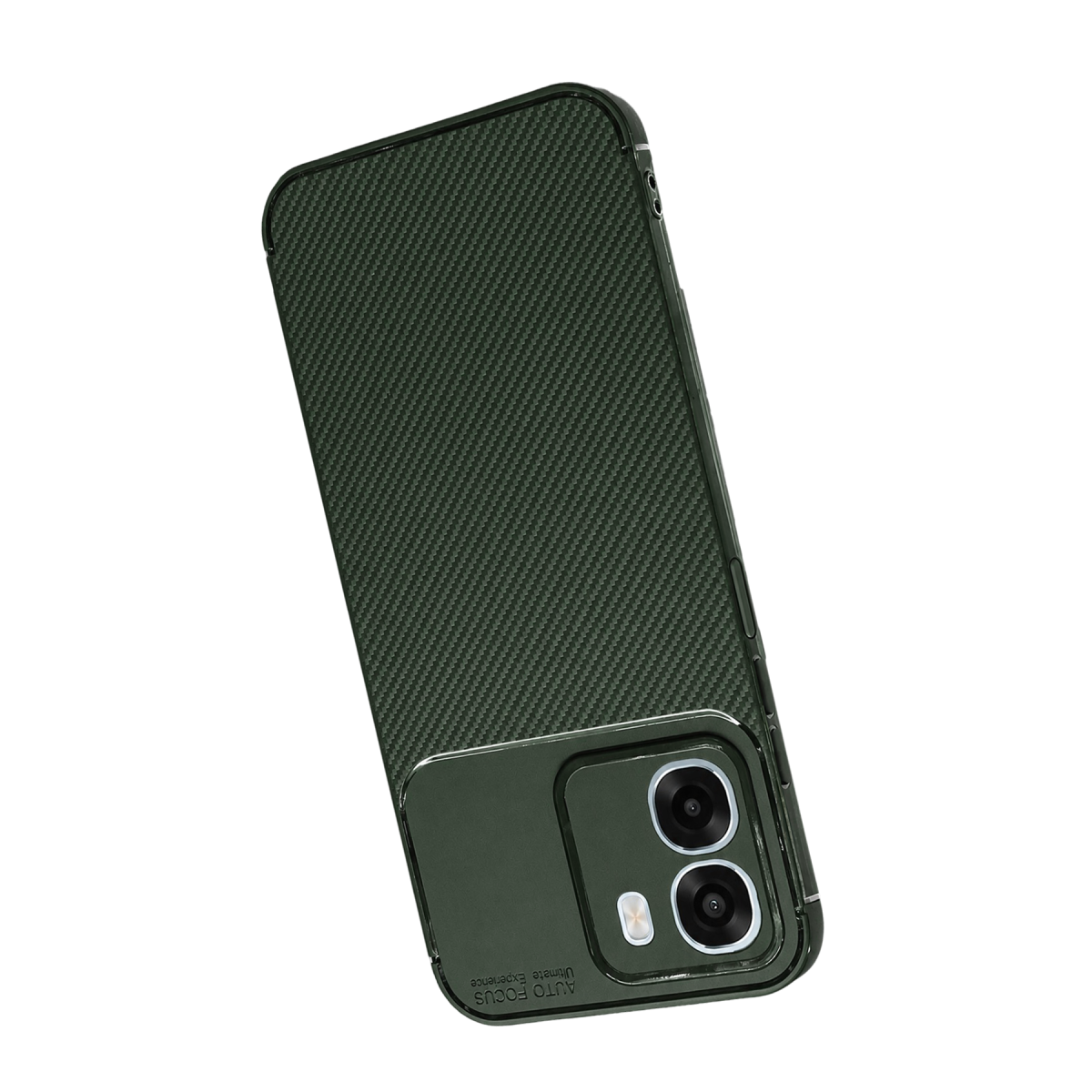 Oppo Oppo A6T 5G Auto Focus Karbon Kapak - Koyu Yeşil