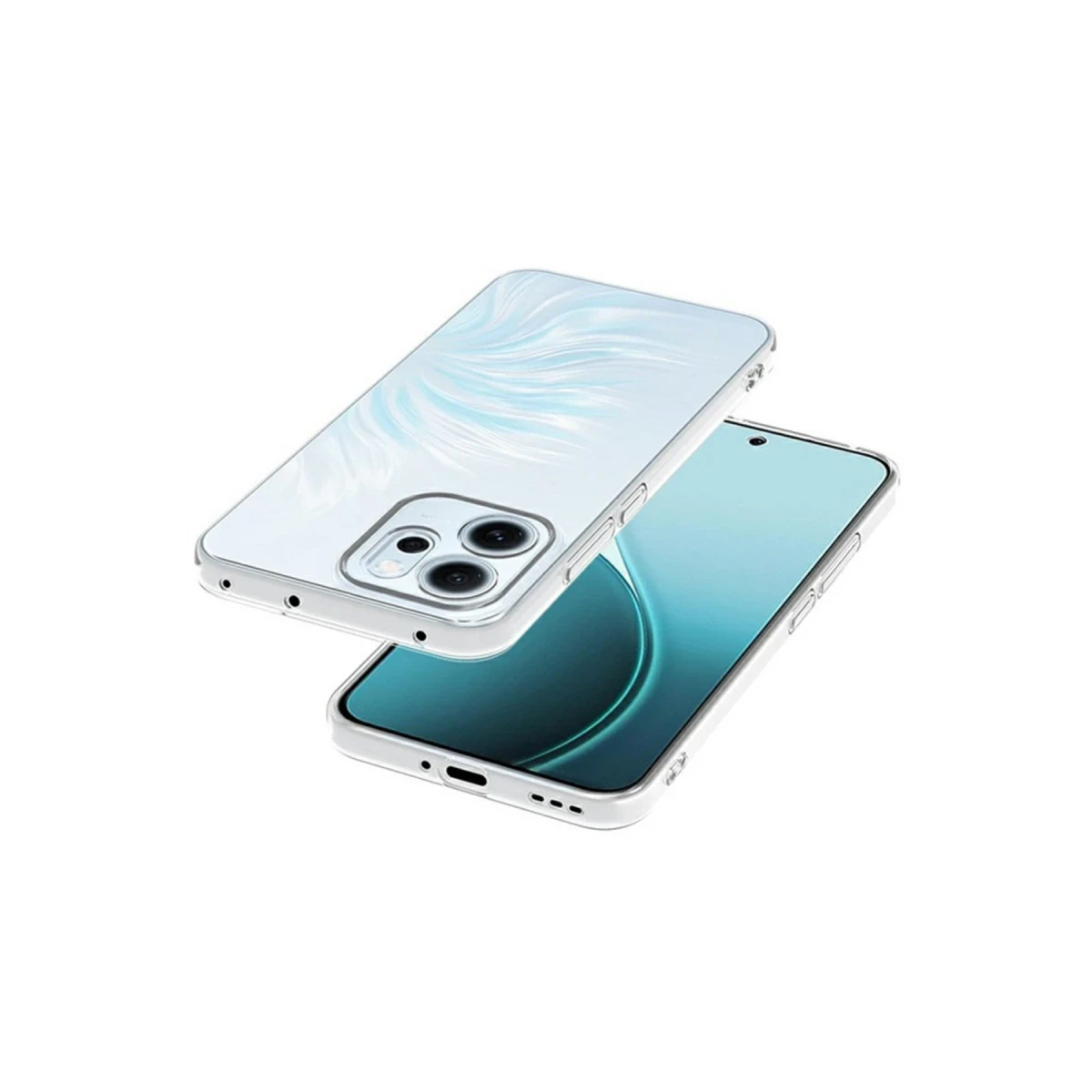 Oppo Reno 14F Kılıf Lüx Şeffaf Silikon