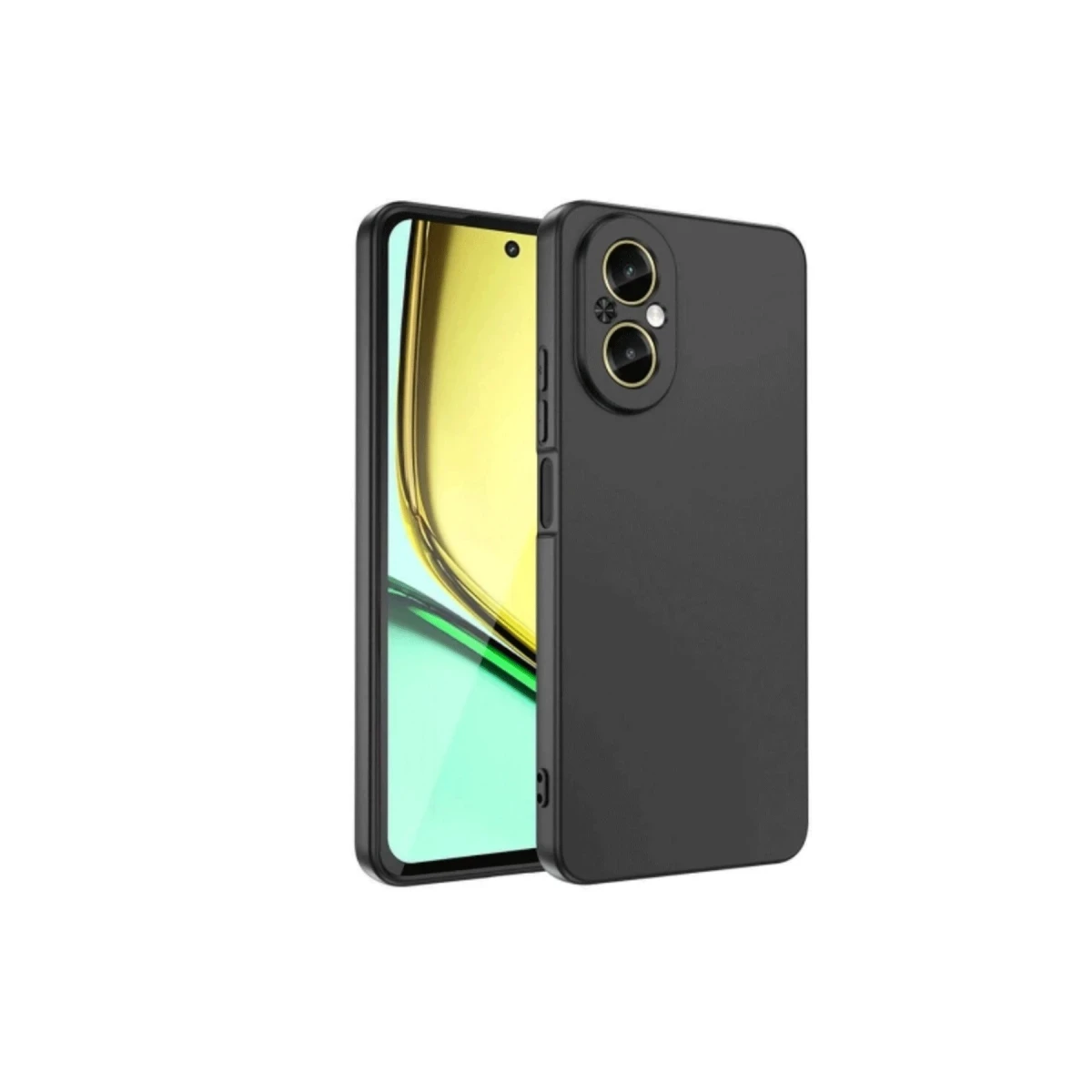 Realme 12 Lite Kılıf First Silikon - Siyah