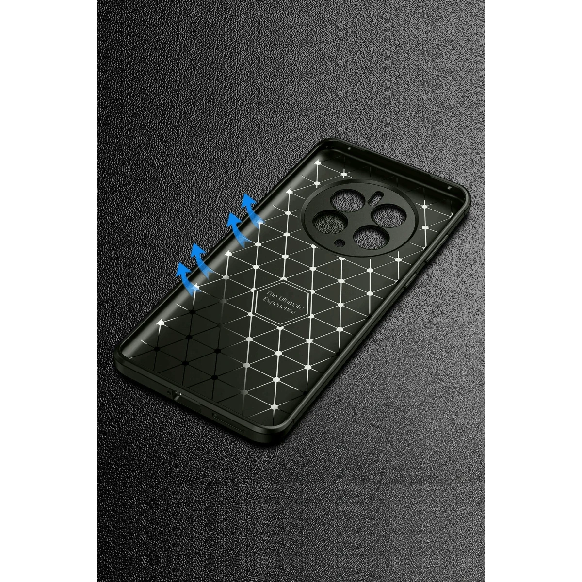 Realme 12 Pro Plus Kılıf Auto Focus Karbon Kapak - Siyah
