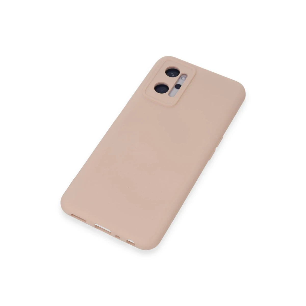 Realme 9i 4G Kılıf Nano içi Kadife Silikon - Pudra