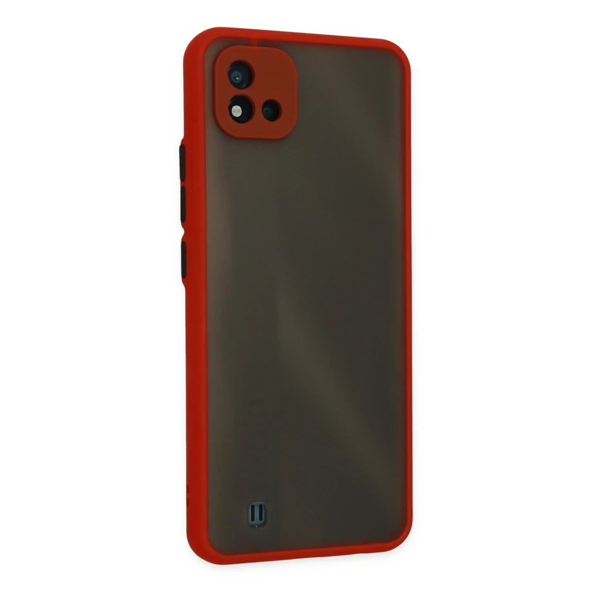Realme C11 2021 Kılıf Montreal Silikon Kapak - Kırmızı