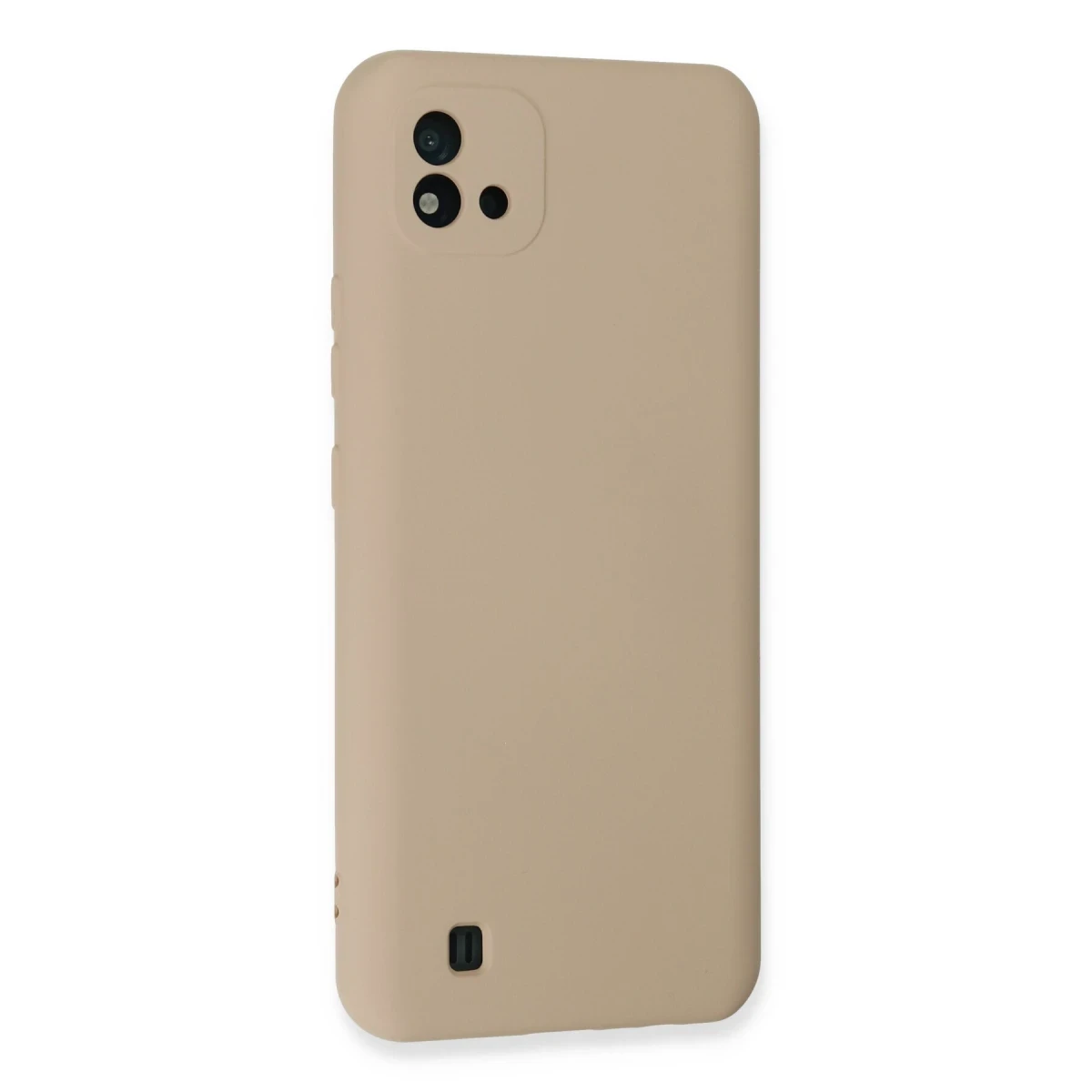 Realme C11 2021 Kılıf Nano içi Kadife Silikon - Pudra