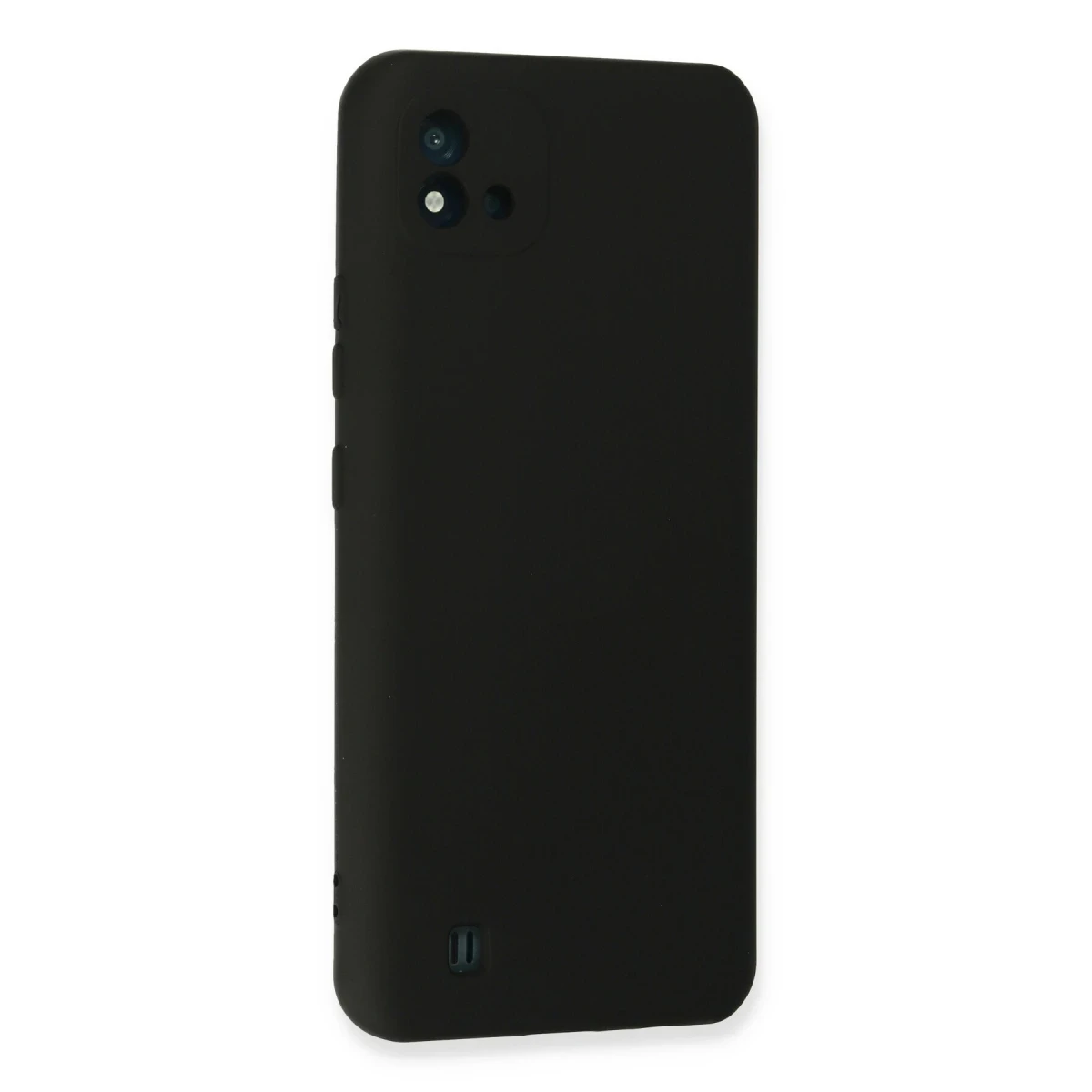 Realme C11 2021 Kılıf Nano içi Kadife Silikon - Siyah