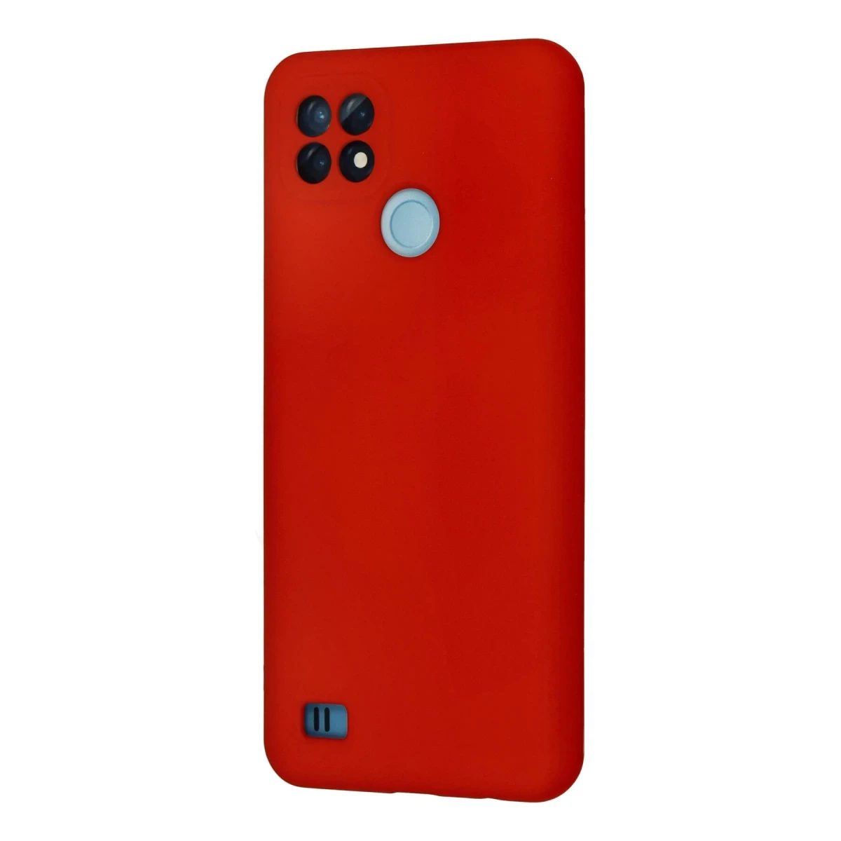 Realme C21 Kılıf Nano içi Kadife Silikon - Kırmızı