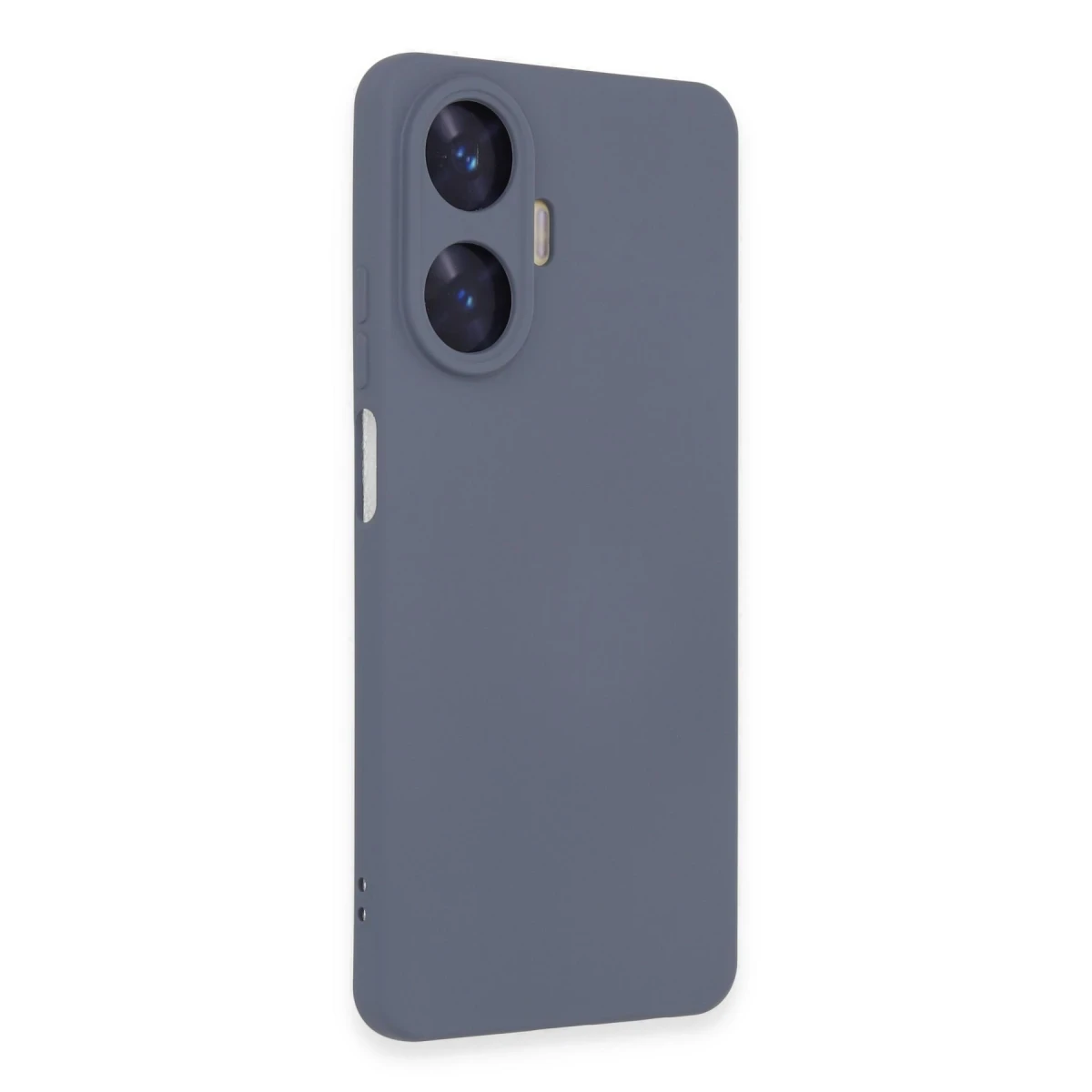 Realme C55 Kılıf Nano içi Kadife Silikon - Gri