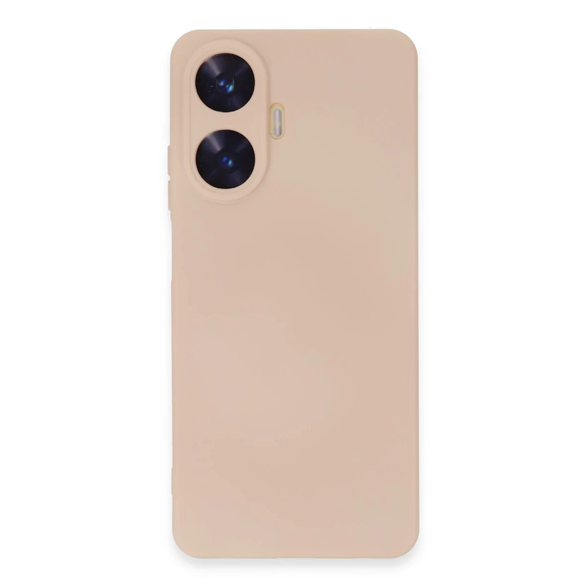 Realme C55 Kılıf Nano içi Kadife Silikon - Pudra