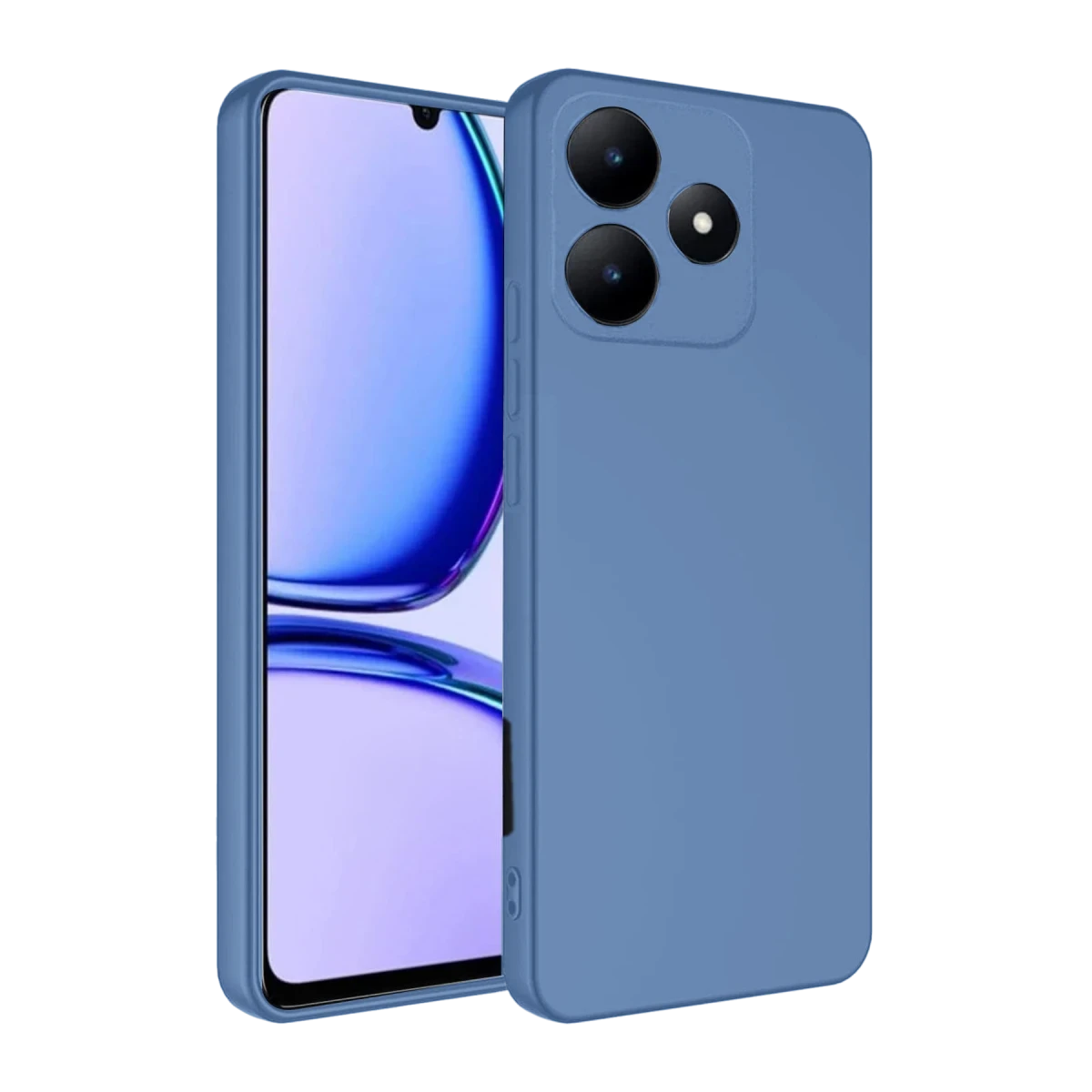 Realme C61 Kılıf First Silikon - Mavi
