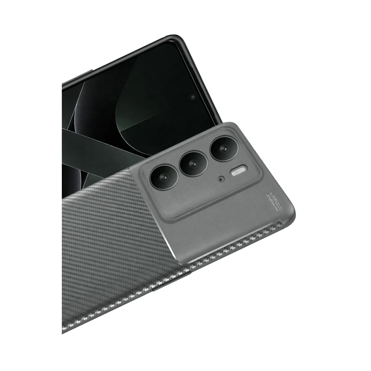 Realme C75 4G Auto Focus Karbon Kapak - Gri