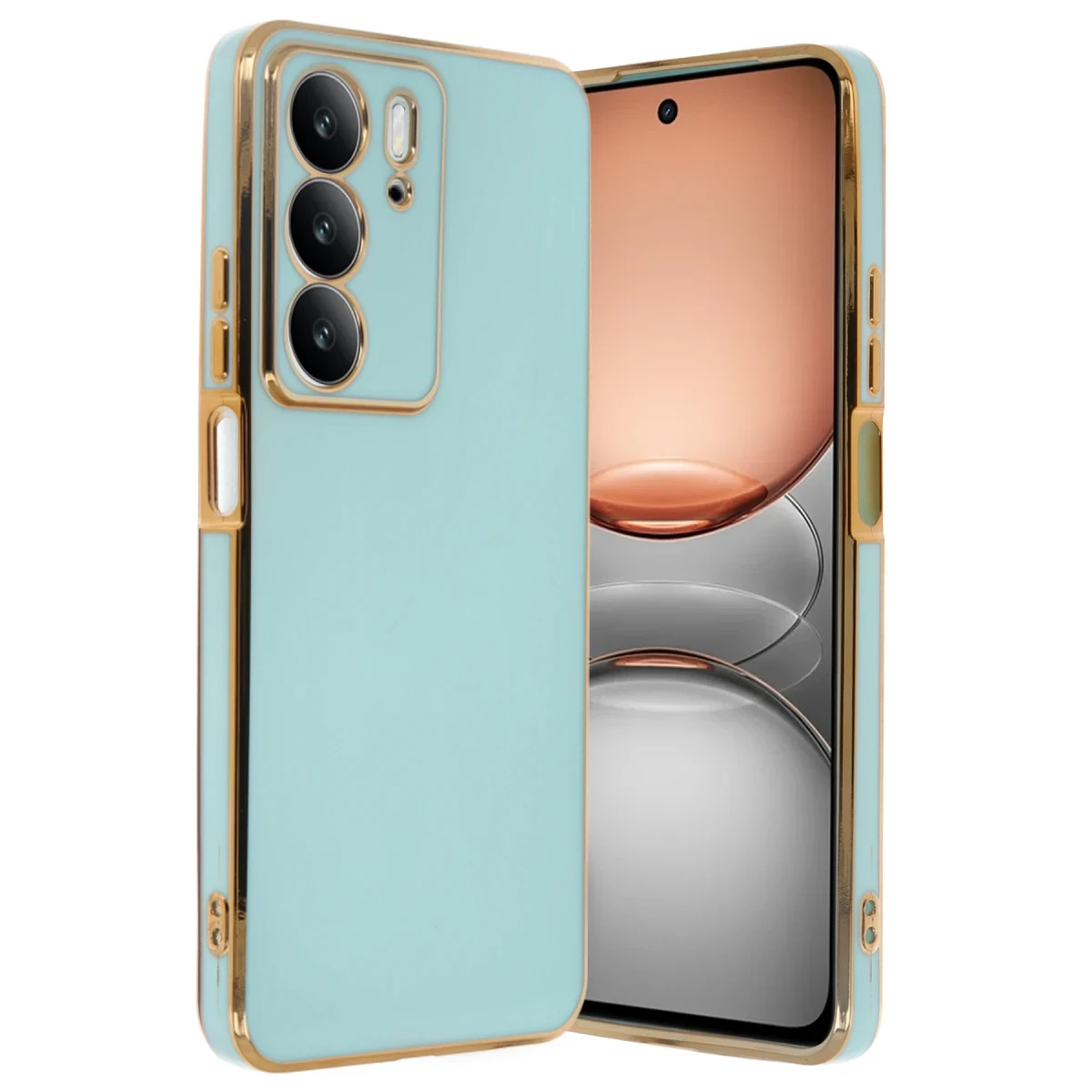 Realme C75 4G Kılıf Volet Silikon - Açık Yeşil