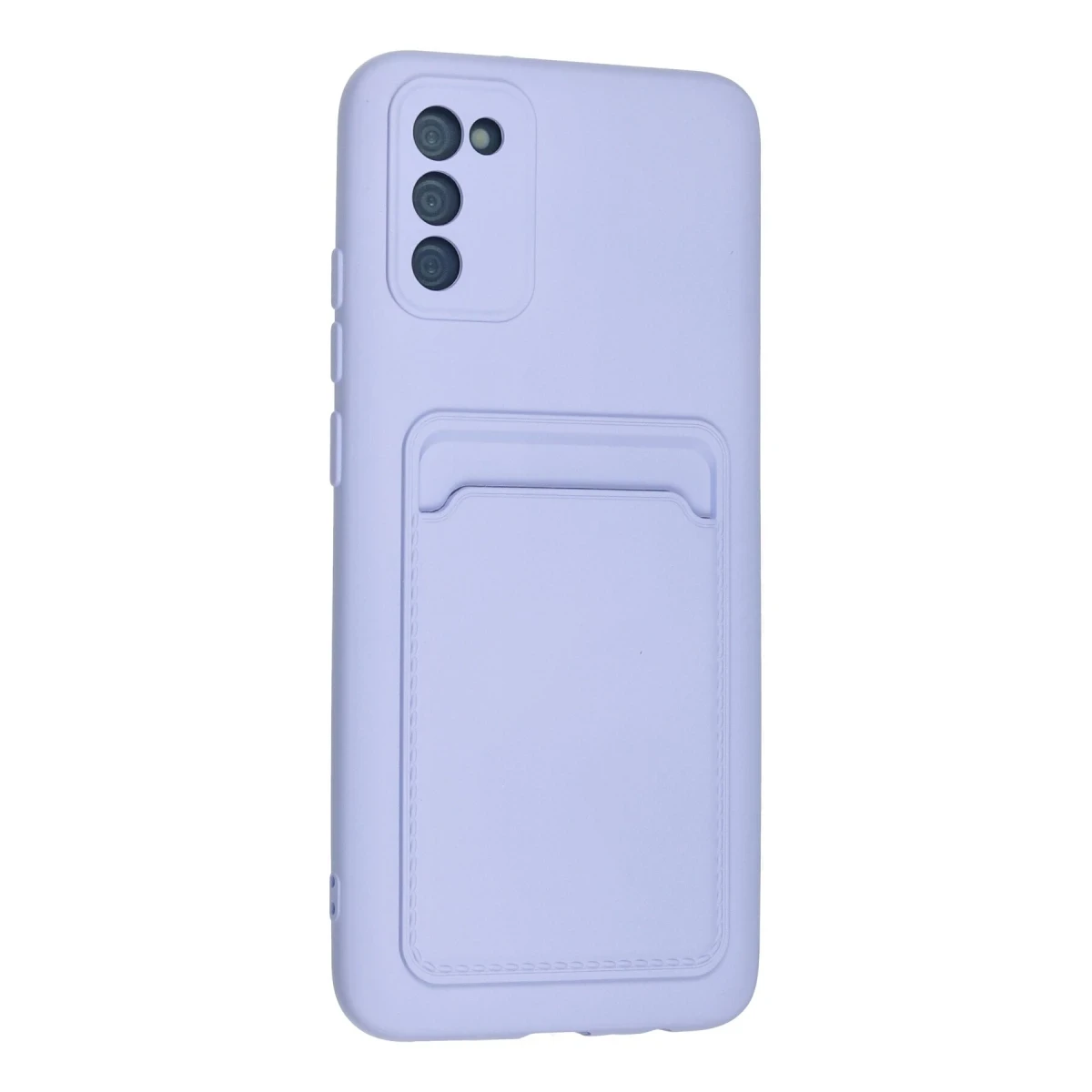 Samsung Galaxy A02S Kılıf Kelvin Kartvizitli Silikon - Lila