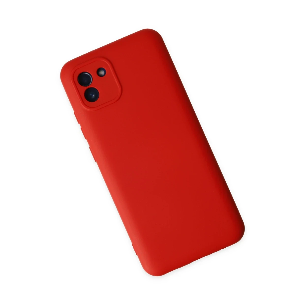 Samsung Galaxy A03 Kılıf Nano içi Kadife Silikon - Kırmızı