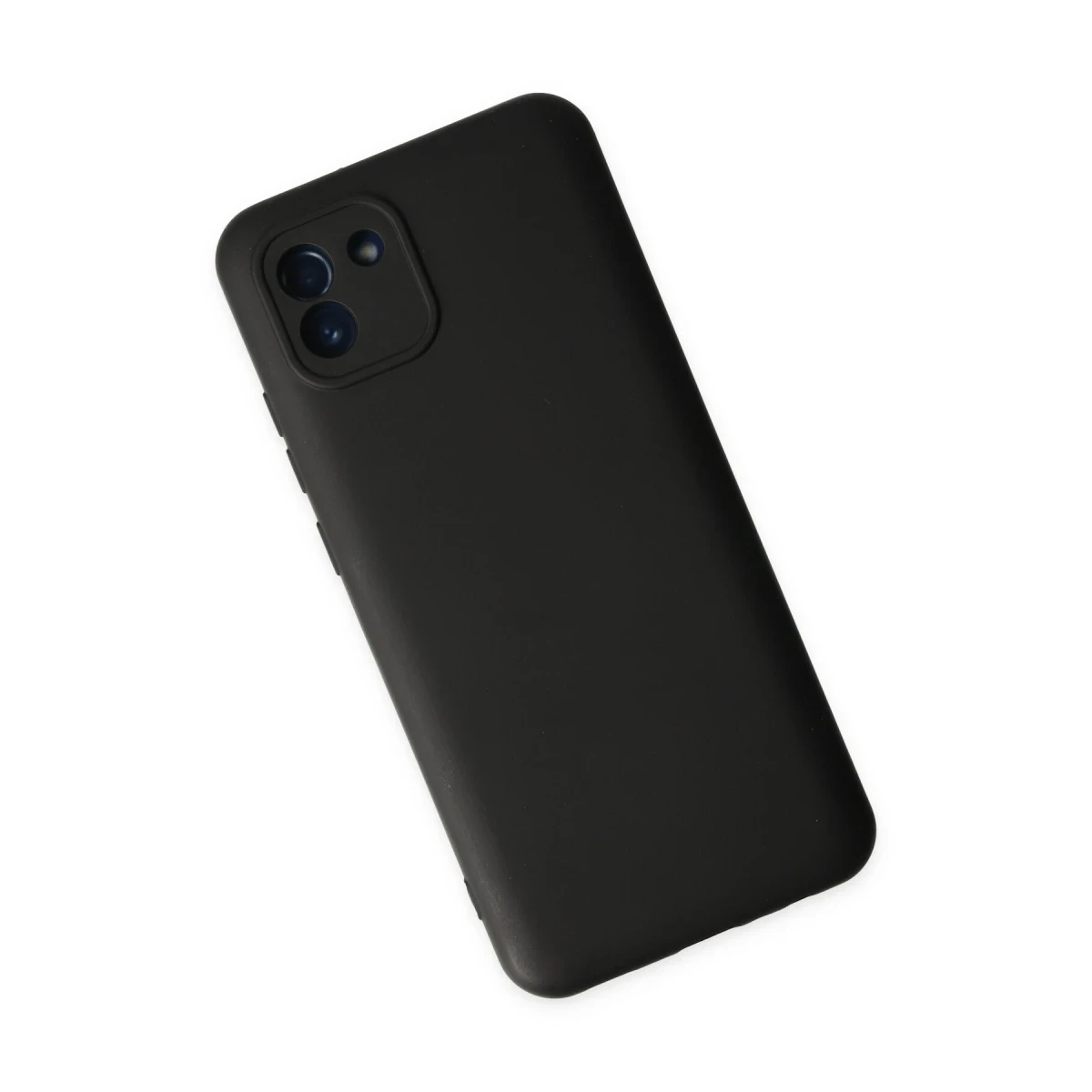 Samsung Galaxy A03 Kılıf Nano içi Kadife Silikon - Siyah