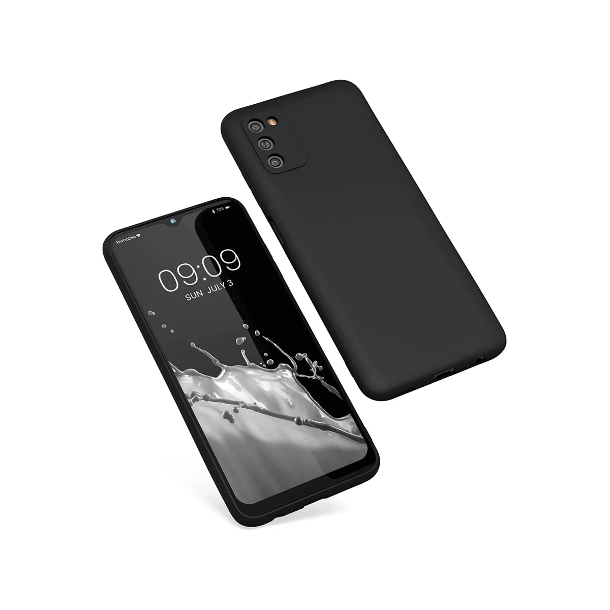Samsung Galaxy A03S Kılıf First Silikon - Siyah