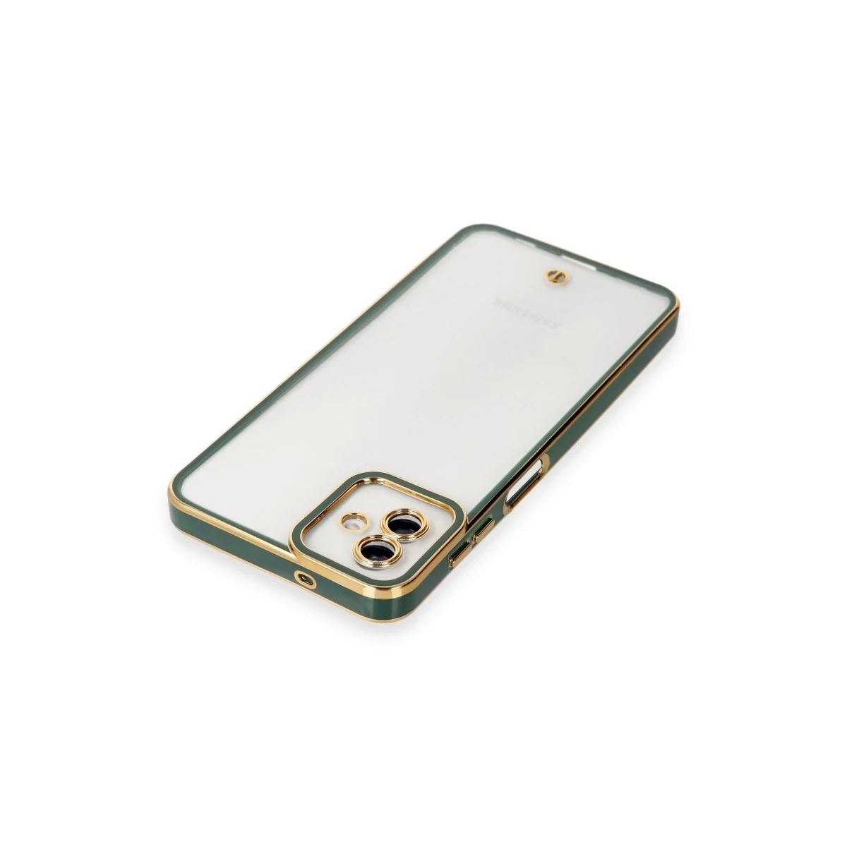 Samsung Galaxy A04 Kılıf Liva Lens Silikon - Yeşil