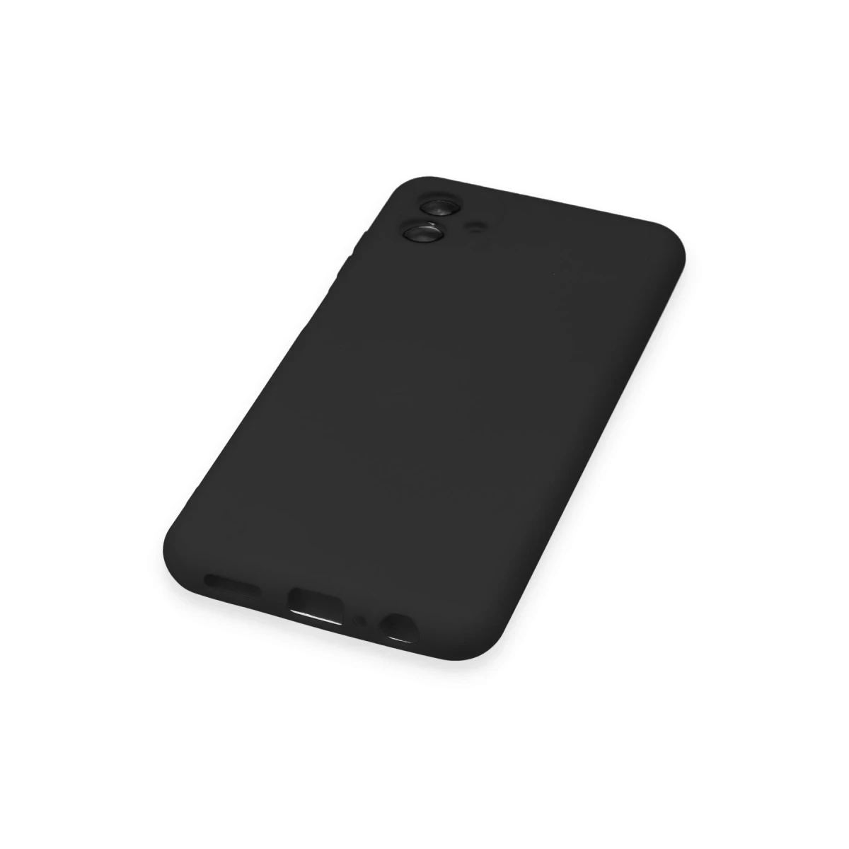 Samsung Galaxy A04 Kılıf Nano içi Kadife Silikon - Siyah