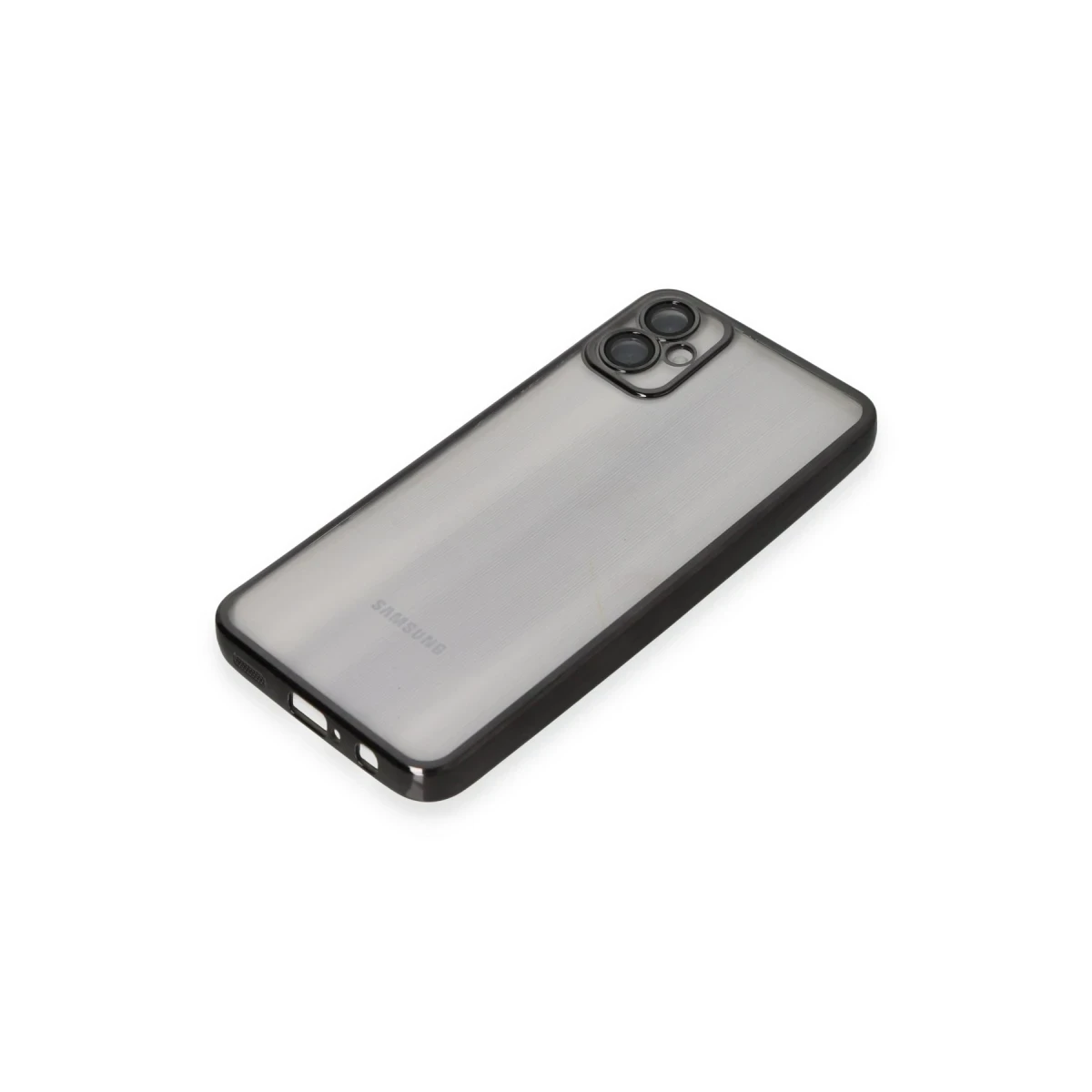 Samsung Galaxy A05 Kılıf Razer Lensli Silikon - Siyah