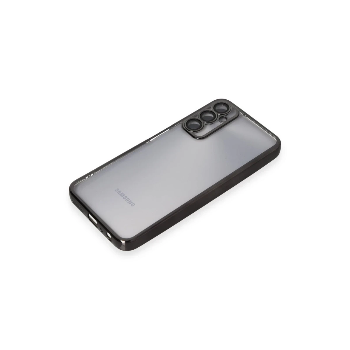 Samsung Galaxy A05S Kılıf Razer Lensli Silikon - Siyah