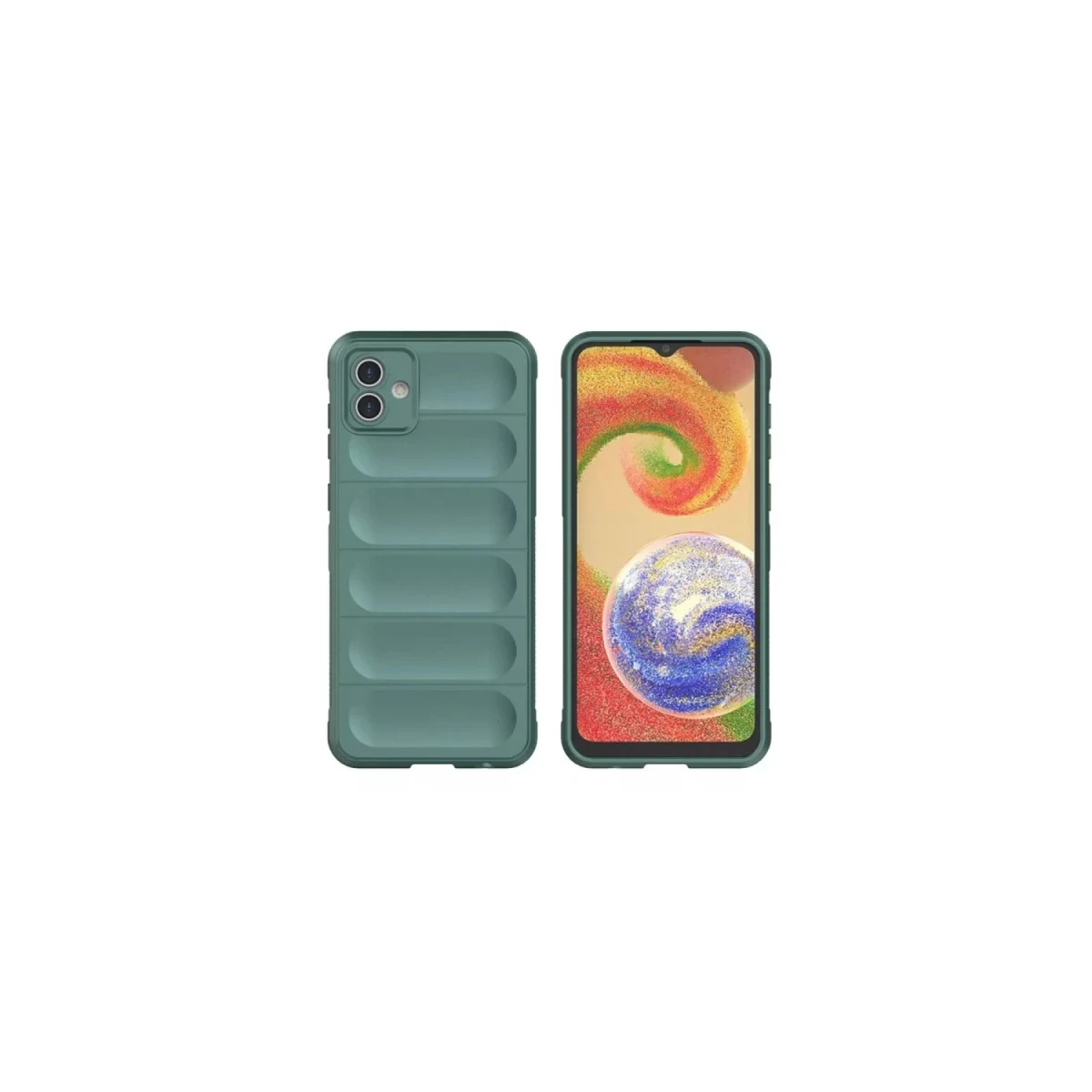 Samsung Galaxy A06 Kılıf Optimum Silikon - Koyu Yeşil