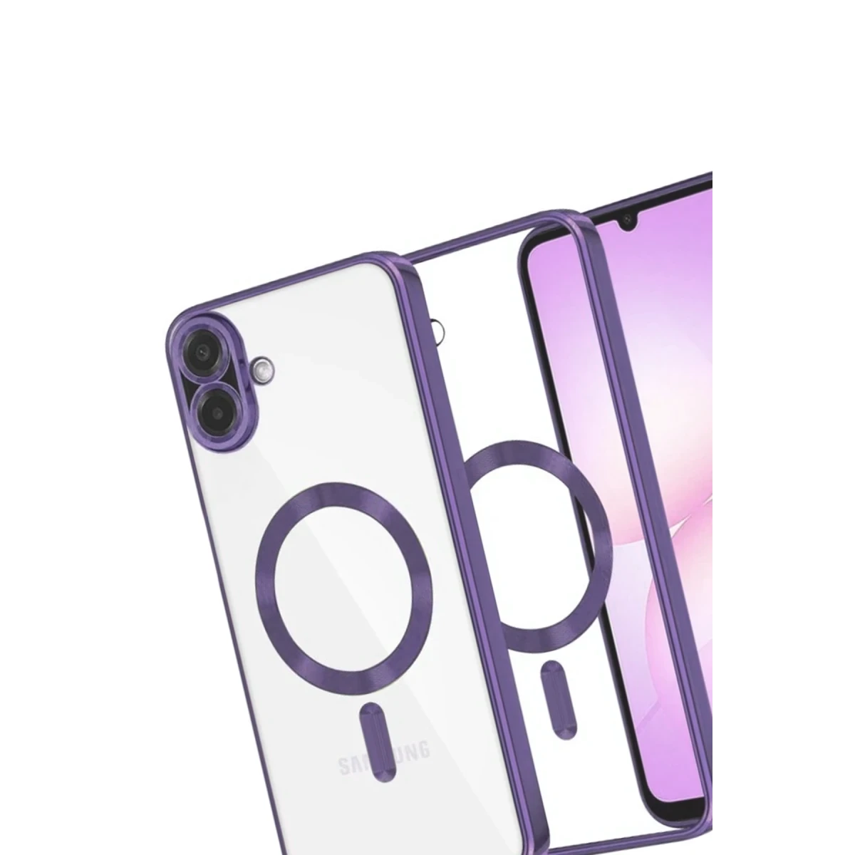Samsung Galaxy A07 4G Kross Magneticsafe Kapak - Mor