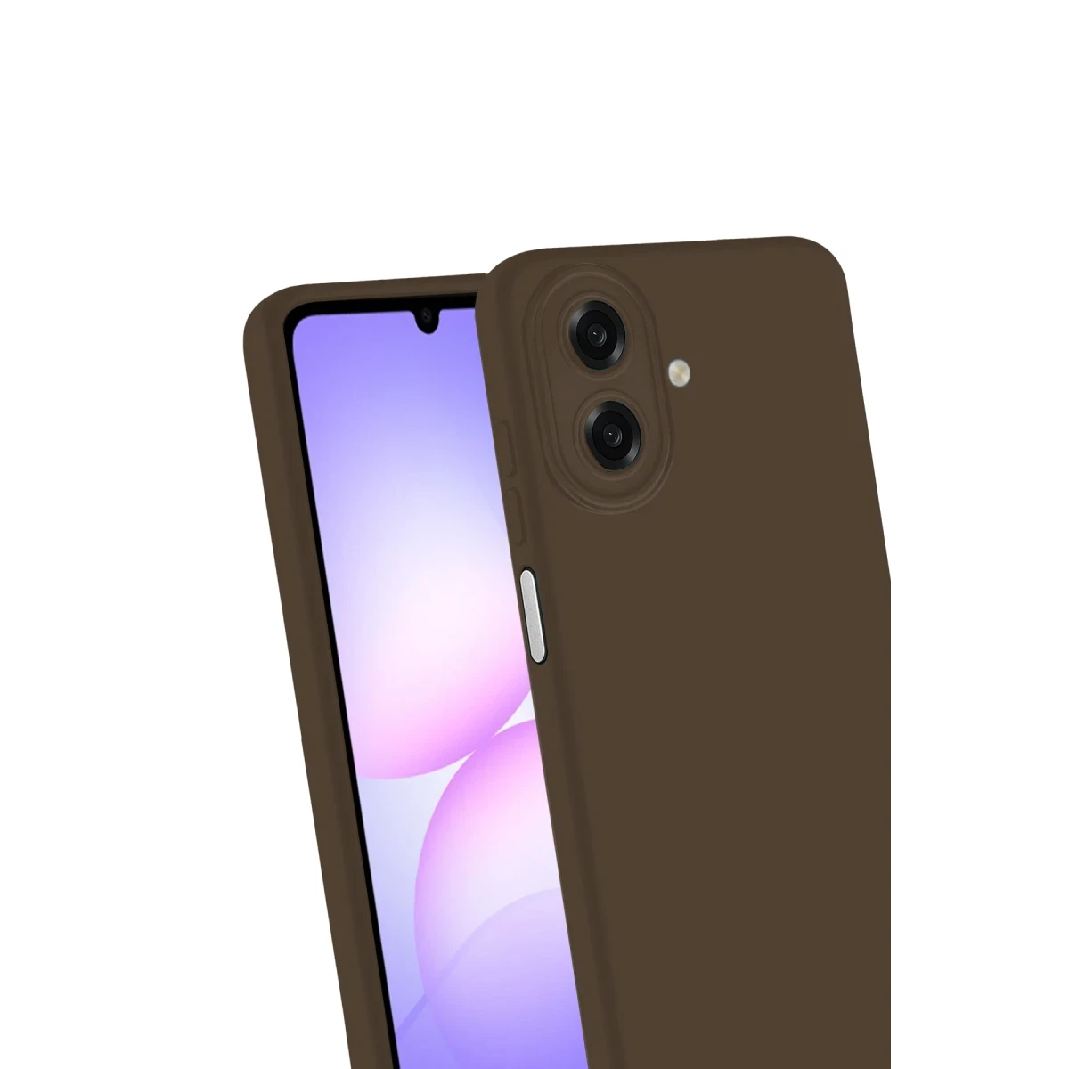 Samsung Galaxy A07 4G First Silikon - Kahverengi