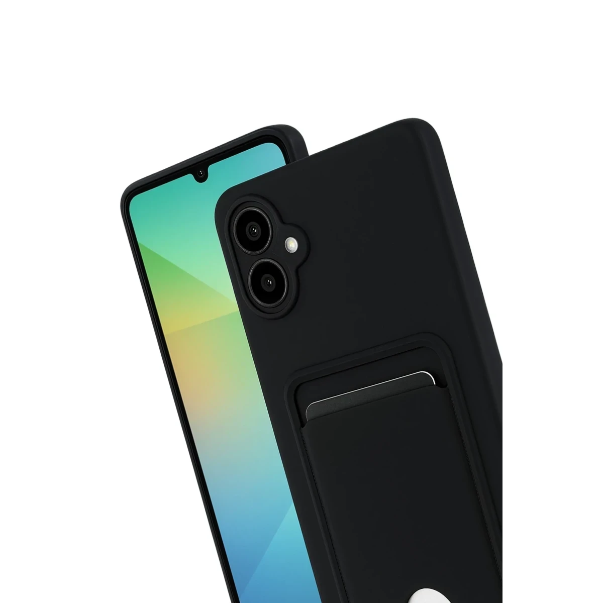 Samsung Galaxy A07 4G Kelvin Kartvizitli Silikon - Siyah