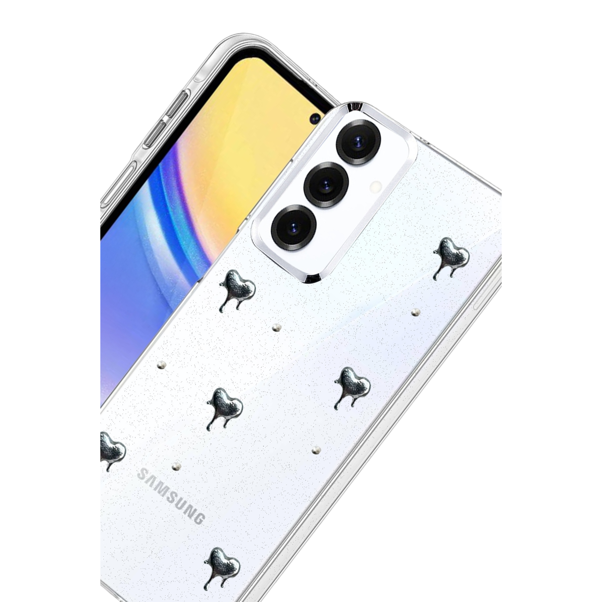 Samsung Galaxy A15 4G Fiyonk Desenli Kapak - Desen 1