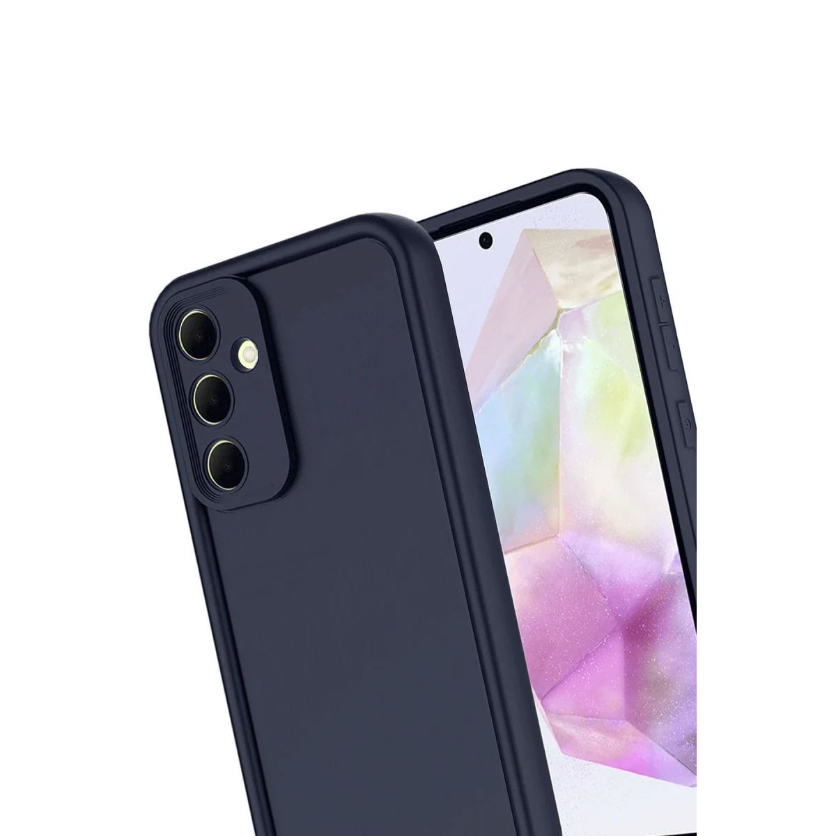 Samsung Galaxy A17 5G Viera Silikon - Lacivert