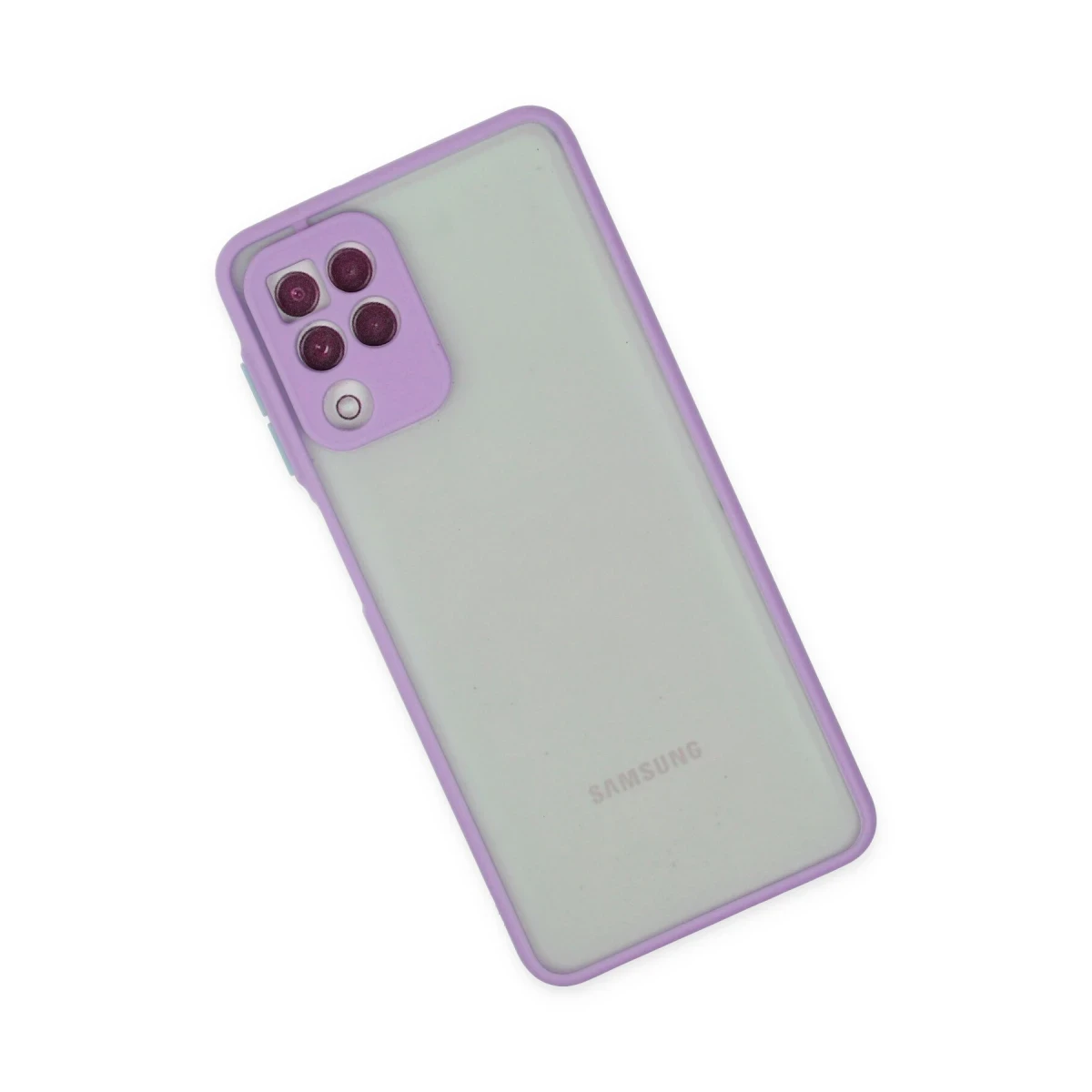 Samsung Galaxy A22 Kılıf Montreal Silikon Kapak - Mor
