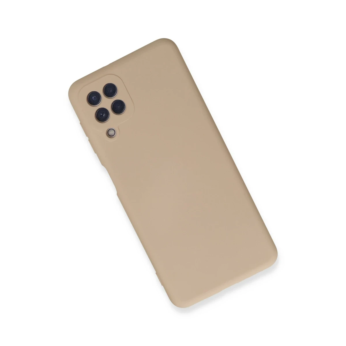 Samsung Galaxy A22 Kılıf Nano içi Kadife Silikon - Pudra