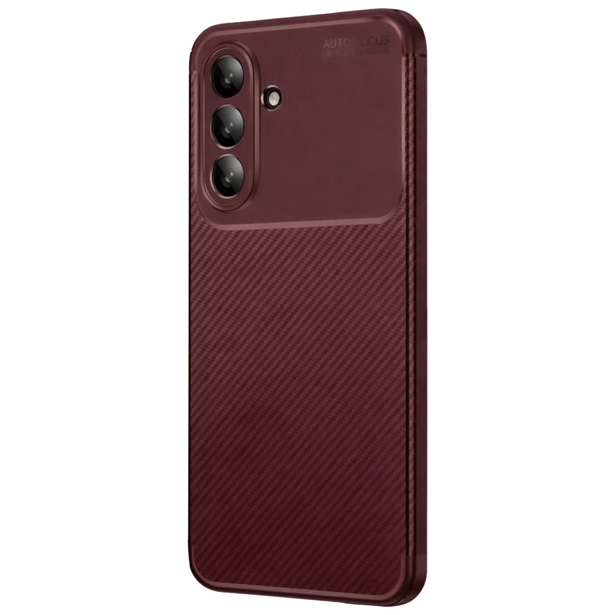 Samsung Galaxy A26 Kılıf Auto Focus Karbon Kapak - Bordo