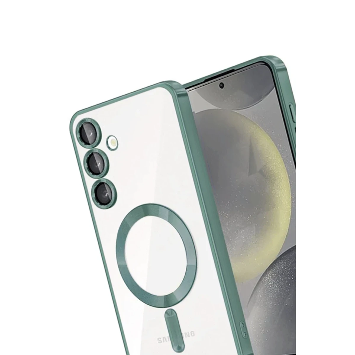Samsung Galaxy A26 Kross Magneticsafe Kapak - Koyu Yeşil